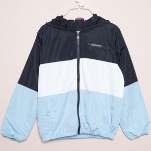 Brandy Blue Color Block Wind Breaker